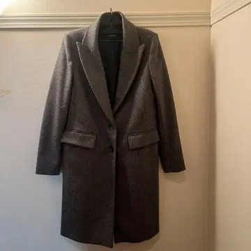 ZARA BASIC 그레이 체스터 코트 XS 오늘까지