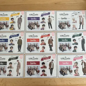 미개봉 SnowMan 1st Anniversary 스티커 9명 전원