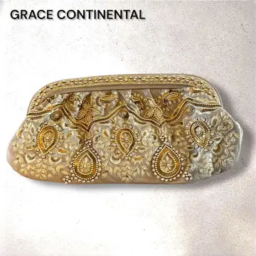 GRACE CONTINENTAL 자수 클러치백