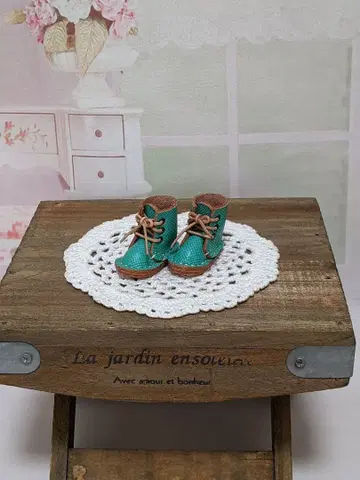 리카짱과 네오 브라이스용 귀여운 가죽 인형 부츠 신발 핸드메이드