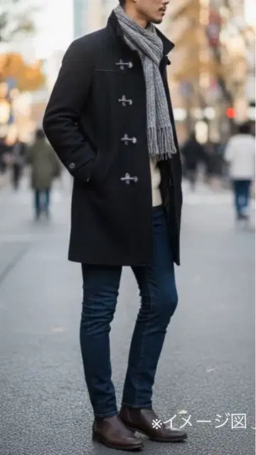 BUONA GIORNATA 스탠드 카라 코트 롱