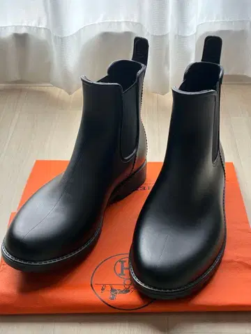 HORIZON WALK 블랙 레인 신발 24