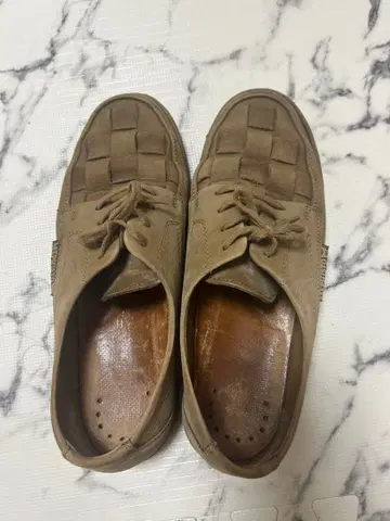 메피스토 Mephisto 뜨개질 디자인 베이지 스니커즈