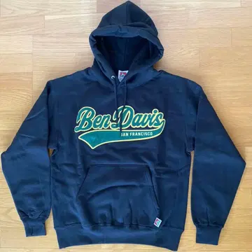 BEN DAVIS 벤데이비스 후드 맨투맨 속기모 와펜 자수 블랙