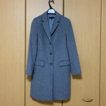 NIQLO 울 캐시미어 체스터 코트 그레이 xs 온라인 한정판