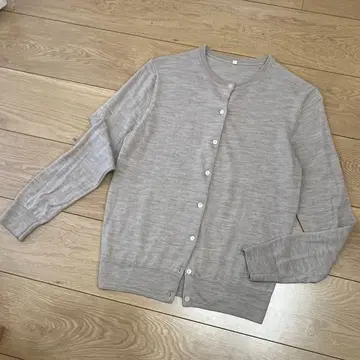 무인양품 실크 혼방 울 가디건 M 사이즈 니트 상의