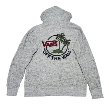 VANS 반스 자수 백 로고 집업 후드티