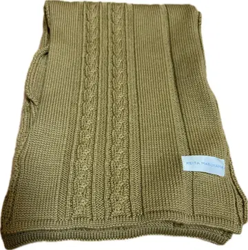 KEITA MARUYAMA 카키 니트 머플러