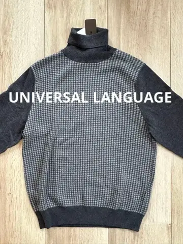 [ 새상품 ] UNIVERSAL LANGUAGE 코튼캐시미어 터틀넥