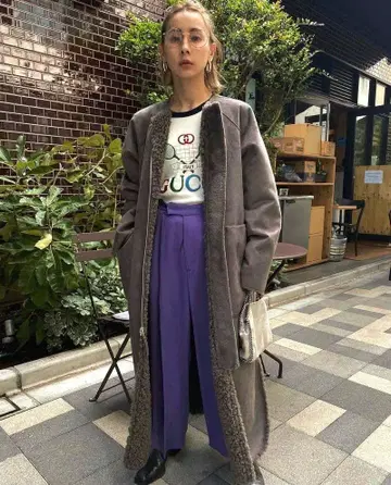 REVERSIBLE TWIN BOA COAT ameri vintage