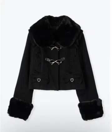 NOEMIE 아가씨 와플 숏코트 블랙 M