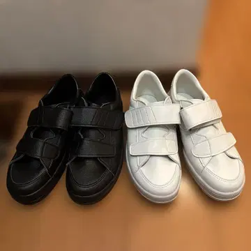 MoonStar U-step 색상: 화이트 블랙 벨크로 테이프 타입