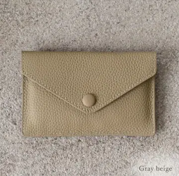 프래그먼트 케이스 천연 가죽 여성용 미니 지갑 레터형 코인 케이스 6포켓