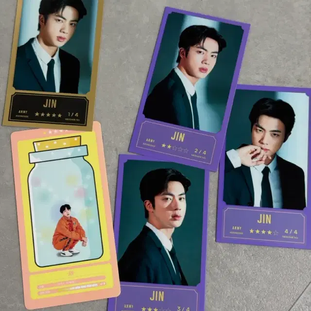 BTS 진 JIN 포토카드 일괄