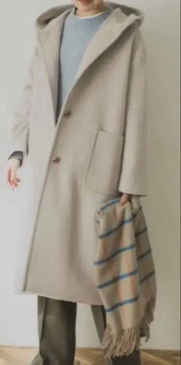 URBAN RESEARCH 후드 부착 롱 코트