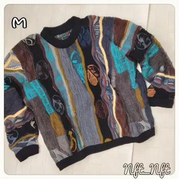 COOGI 울 케이블 짜임 스웨터 M