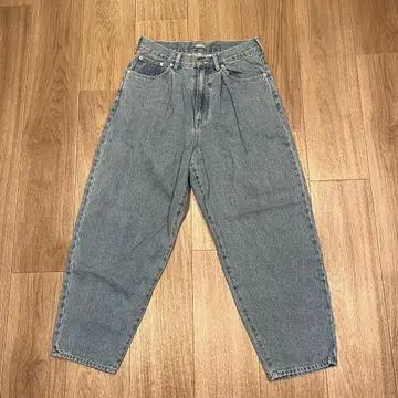 품절 모델 새상품급 relume 벌룬 와이드 데님