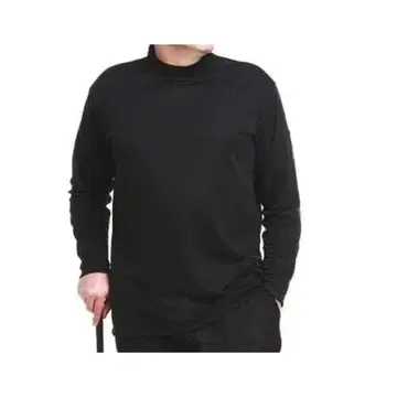 미즈노 블레스서모 긴팔 셔츠 M 하이넥 블랙 골프 새상품