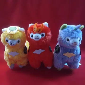 에반게리온 알파카 봉제 인형 3체 c