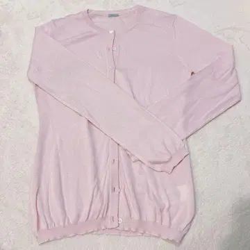 새상품급 마로 malo 핑크 긴팔 가디건 버튼 포함