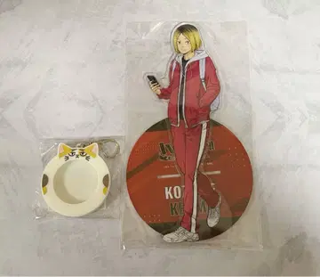 하이큐 빅 아크릴 스탠드 러버 캔뱃지 홀더 특전 코즈메 켄마