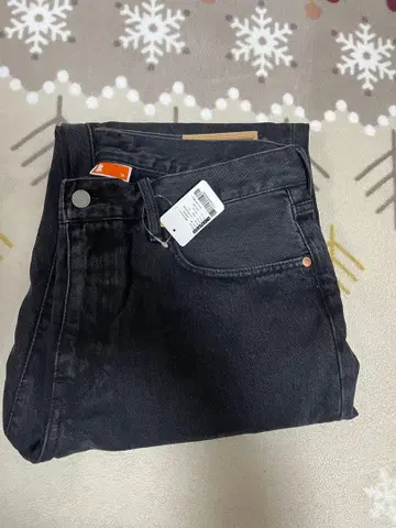 UNDEFEATED 블랙 테이퍼드 데님 팬츠 34