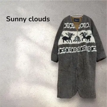 Sunny clouds 써니클라우드 *카우친 보아 코트 브라운 M