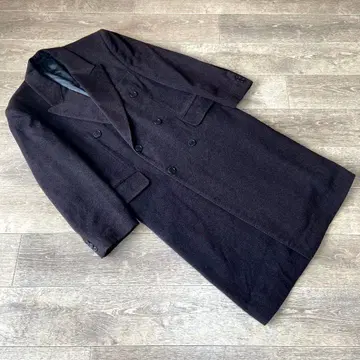 [ 새상품급 ] PIACENZA 캐시미어 100% 더블 체스터 코트 퍼플