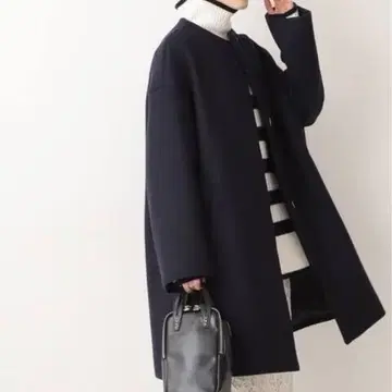 IENA 보틀넥 트라페즈 코트