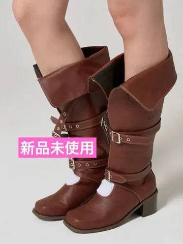 벨트 달린 롱 부츠 TINA: JOJUN