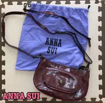 [ ANNA SUI ] 와인 레드 숄더백