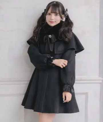 ROJITA 멀티WAY 케이프 퍼 칼라 코트