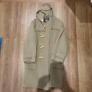 GLOVERALL 베이지 더플 코트