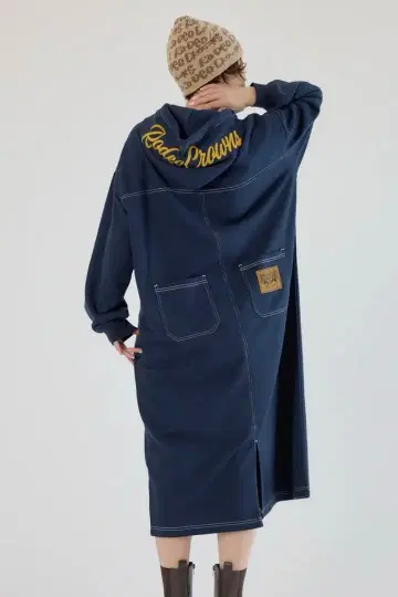 RCS 컬러 스티치 후드티 원피스 RODEO