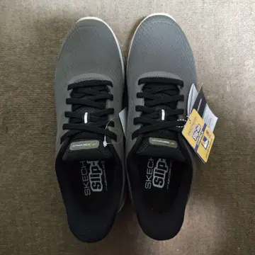 SKECHERS 슬립온 그레이 스니커즈