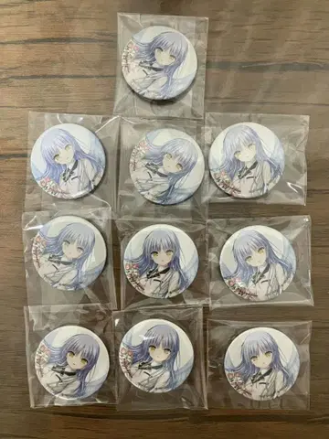 Angel Beats! 타치바나 카에데 44mm 캔뱃지 10개