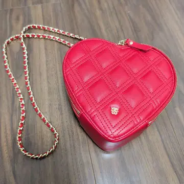 스나이델 [ Heart collection ] 하트 퀼팅 백 빨간색