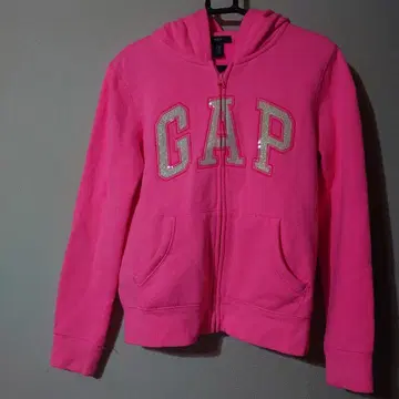 메루카리 택배 GAP 후드 부착 후드티 점퍼 블루종 160 y2k