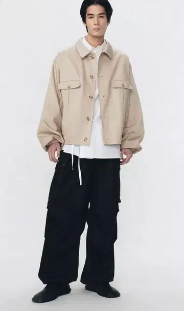 SOSHIOTSUKI X ZARA 릴랙스 핏 수트 카고 팬츠