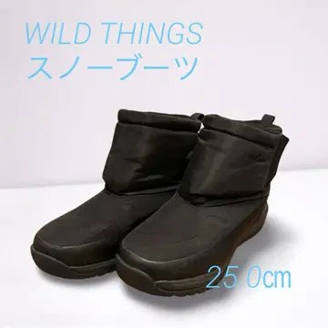 블랙 숏 스노우 부츠 WILD THINGS