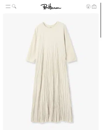 론 헤르만 ronherman 티셔츠 플리츠 링크 드레스 원피스