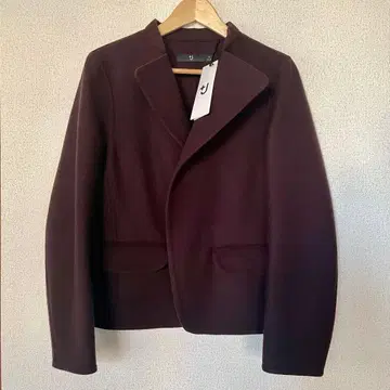 [택 포함 새상품] 유니클로 +J 더블 페이스 스탠드 카라 자켓