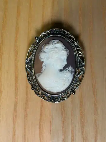 카메오 브로치 2way