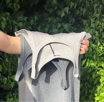 [ 미착용 새상품 ] LENO 탱크탑 라이트 그레이 x 네온