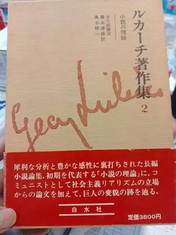 [박스형] 루카치 저작집 2 소설 이론 월보 포함