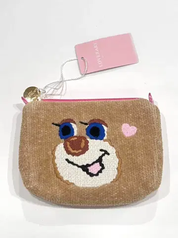 새상품 페이러 도업 테디걸 파우치