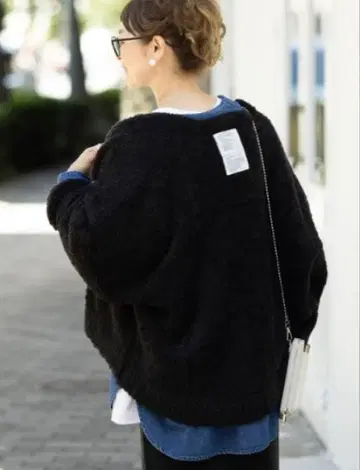 EPSIM 렙심 310기획 복슬복슬 가디건 블랙