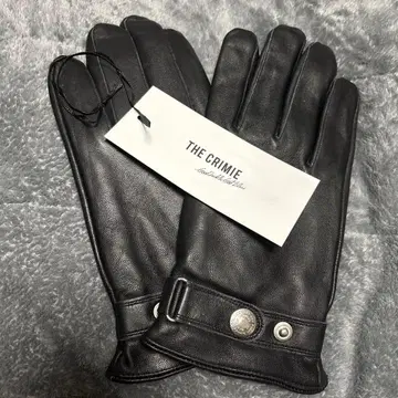 미사용 새상품 THE CRIMIE 블랙 라무 가죽 장갑