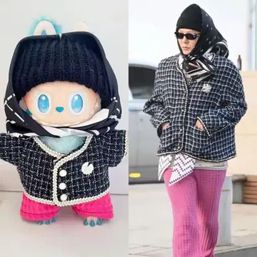 지용 GDragon 라부부 labubu 코스튬 옷 갈아입기 의류 gd