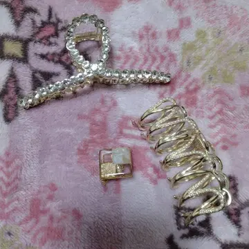 골드 헤어 클립